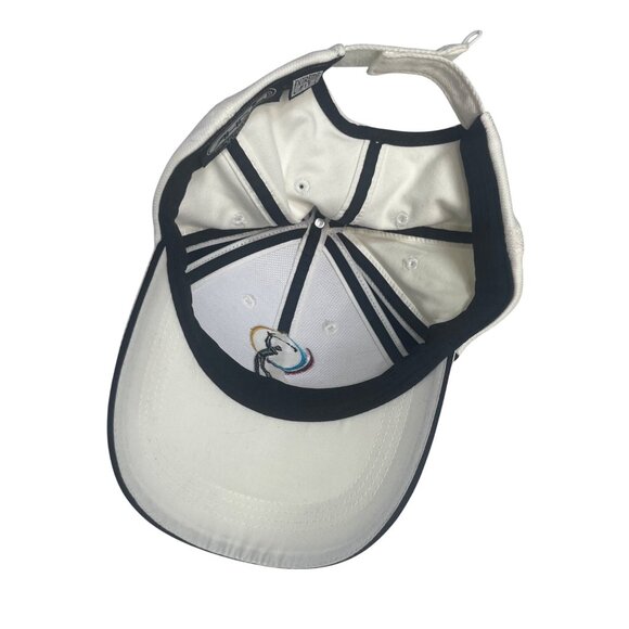 Mylan Classic Performance Golf Cap Hat White Adjustable Strap Back New - Picture 6 of 14